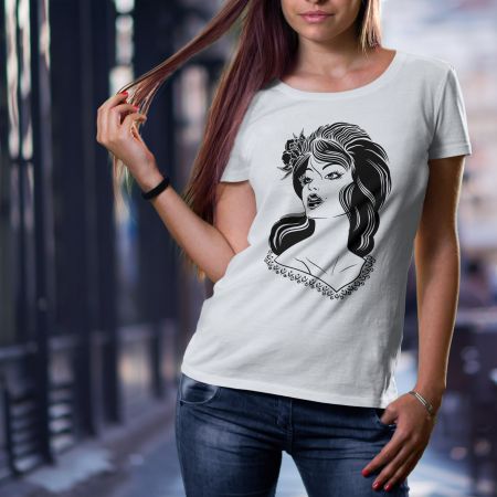 Bela ženska majica - Damska 9 