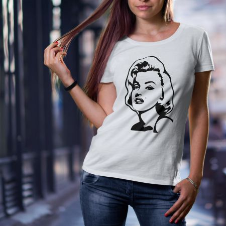 Bela ženska majica - Damska 12 