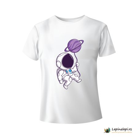 Muška bela majica - Astronaut 2 