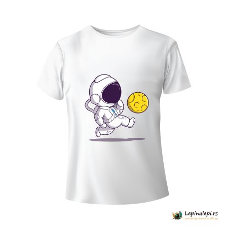 Muška bela majica - Astronaut 4 
