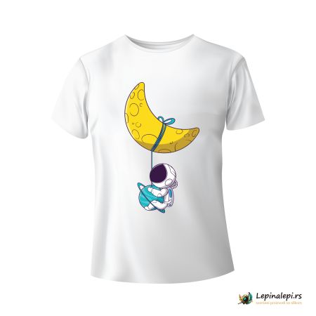 Muška bela majica - Astronaut 6 