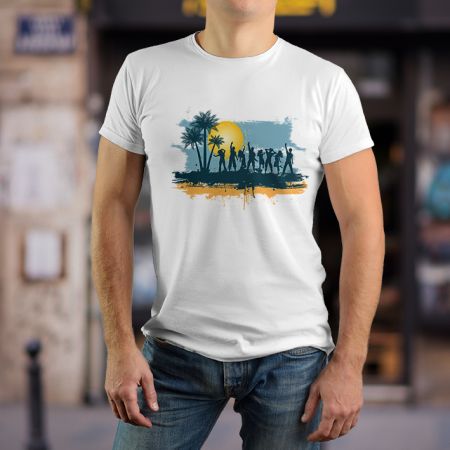 Muška bela majica - Leto žurka 