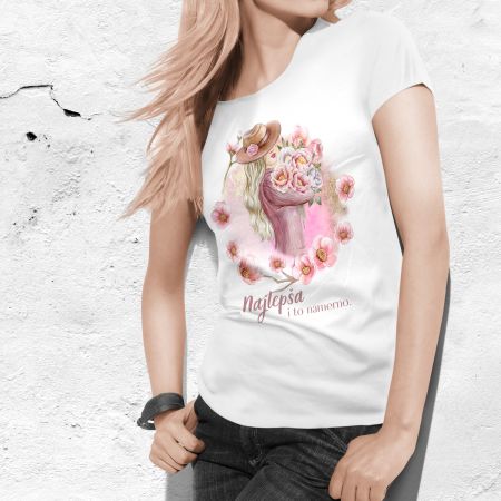 Bela ženska majica - Najlepša 