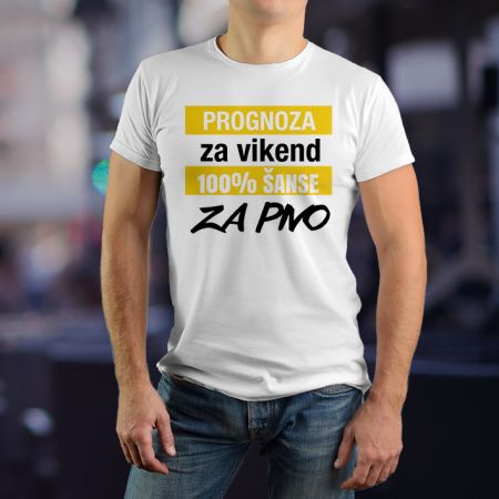 Muška bela majica - Pivo 2 