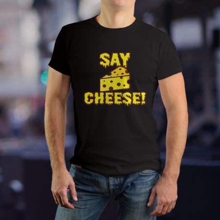 Muška crna majica -  Say Chees 