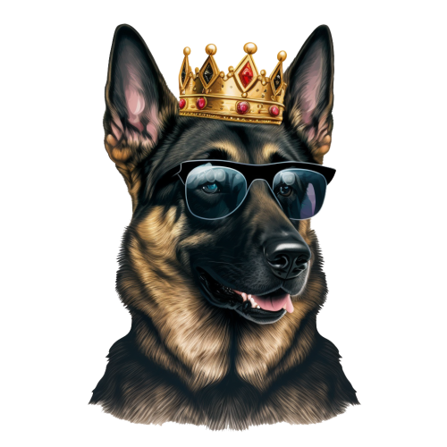 Crna dečija majica - Vučjak