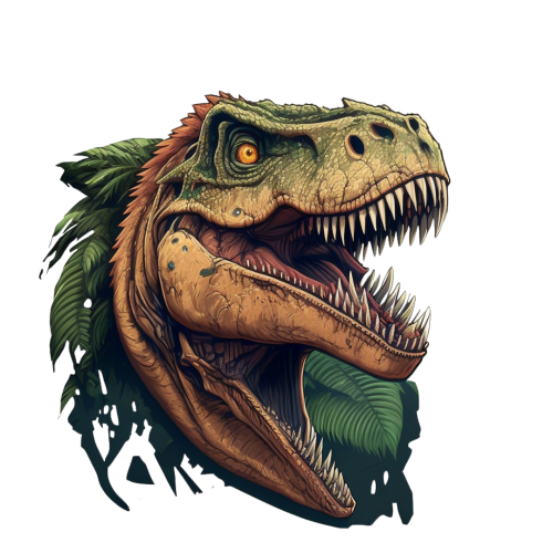 Nalepnica za zid Opasni dino