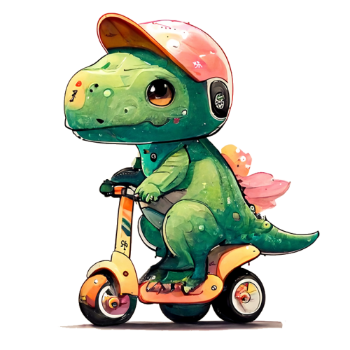 Nalepnica za zid Veseli dinosaurus