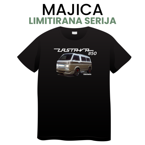 Muška crna majica - Zastava 850 