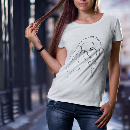 Bela ženska majica - Damska 11 