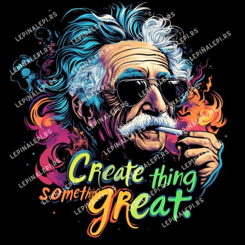 Crna muška majica - Create something great