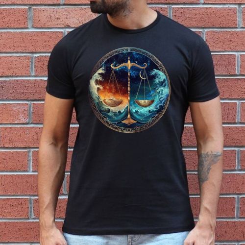 Crna muška majica - Vaga 