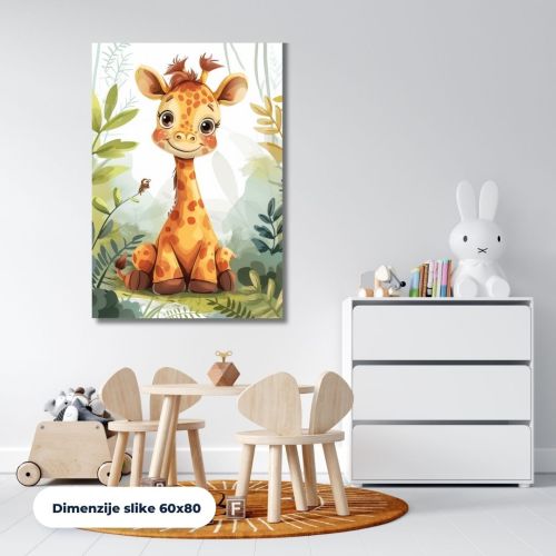 Slika na platnu - Žirafica 