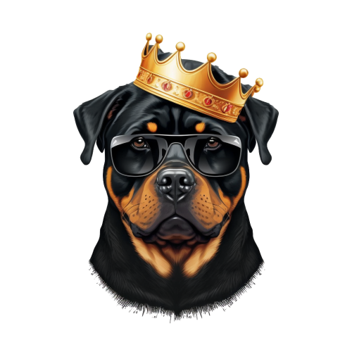 Crna dečija majica - Rotvajler