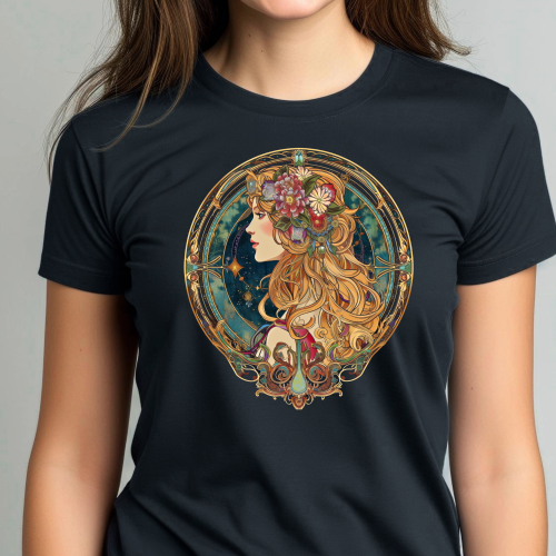 Crna ženska  majica - Devica 4 