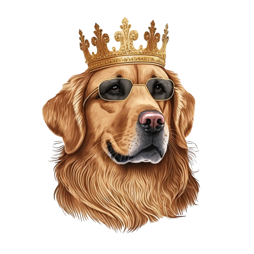 Bela dečija majica - Zlatni Retriver