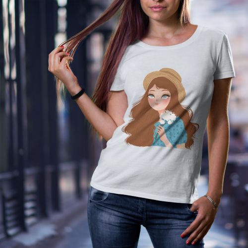 Bela ženska majica - Damska 2 