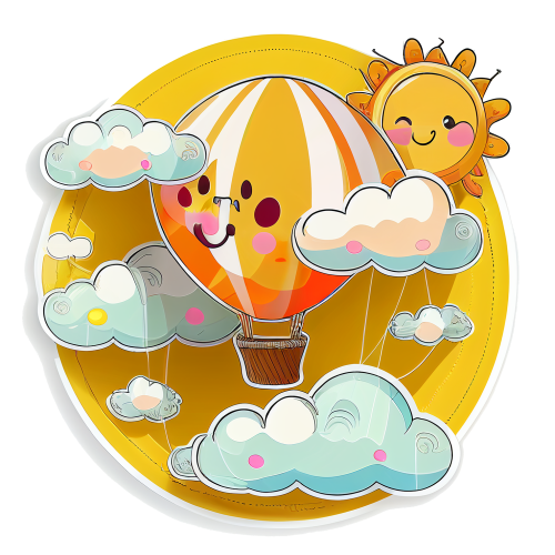 Nalepnica za zid Veseli balon