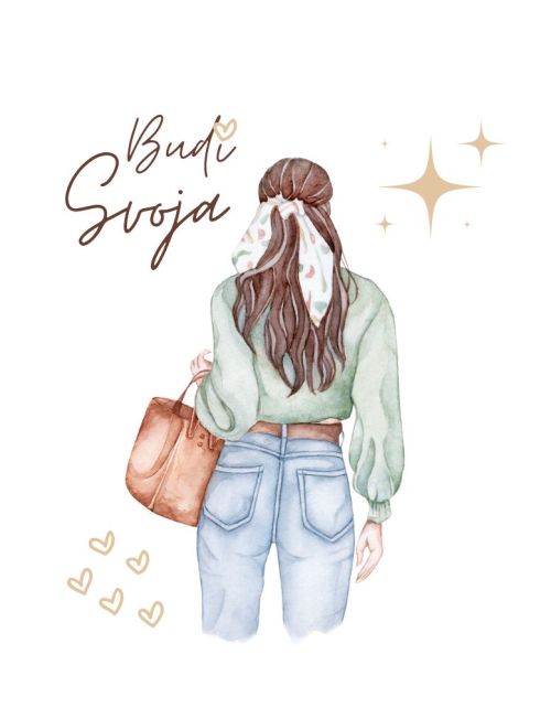 Bela ženska majica - Svoja budi