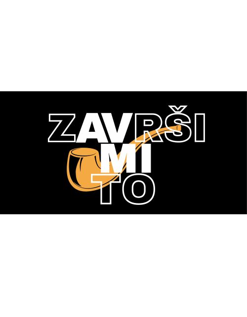Muška crna majica - Završi mi to