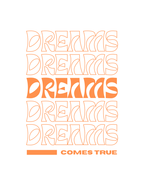 Bela ženska majica - Dreams