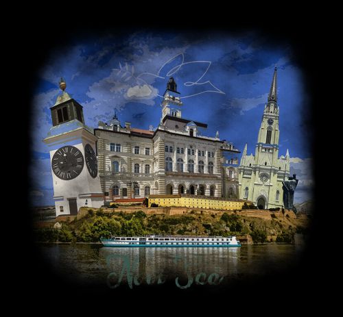 Crna ženska majica Novi Sad