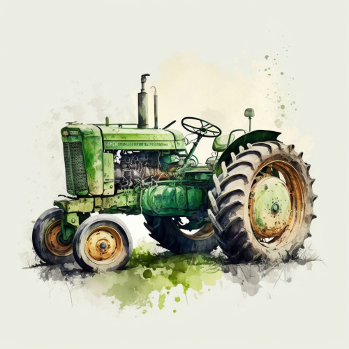 Canvas - Zeleni traktor