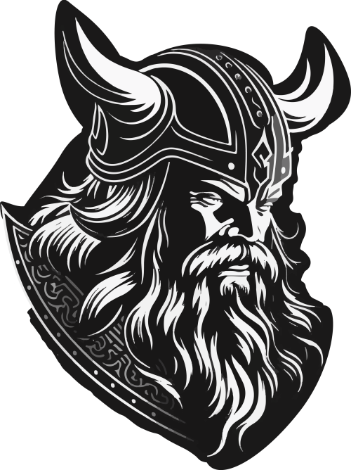 Muška crna majica - Viking 5 Crna