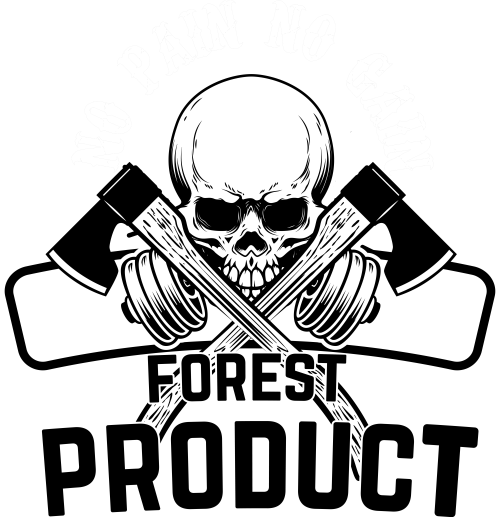 Muška crna majica - Kostur sa sekirama