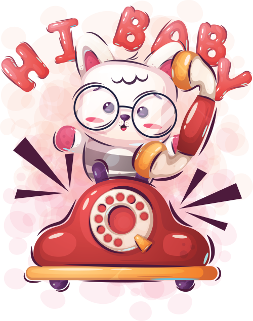 Ženska bela majica - Hi Baby