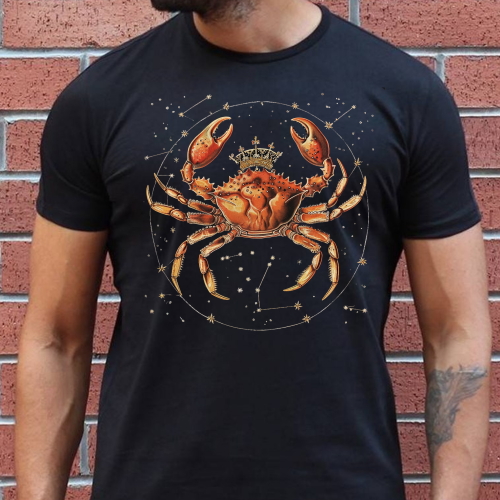 Crna muška majica - Rak 3 