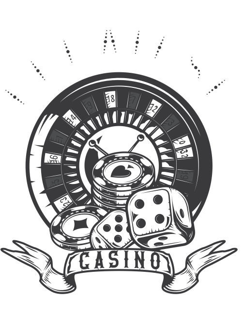 Muška crna majica - Casino