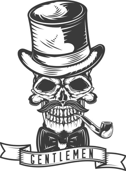 Muška crna majica - Gentleman 1