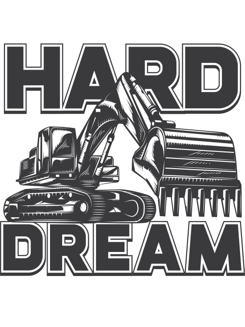 Muška bela majica - Hard dream