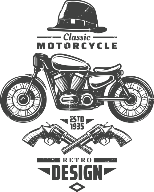 Muška bela majica - Motor