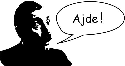 Muška bela majica - Ajde