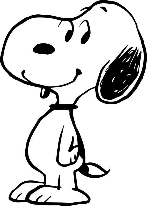 Muška bela majica - Snoopy