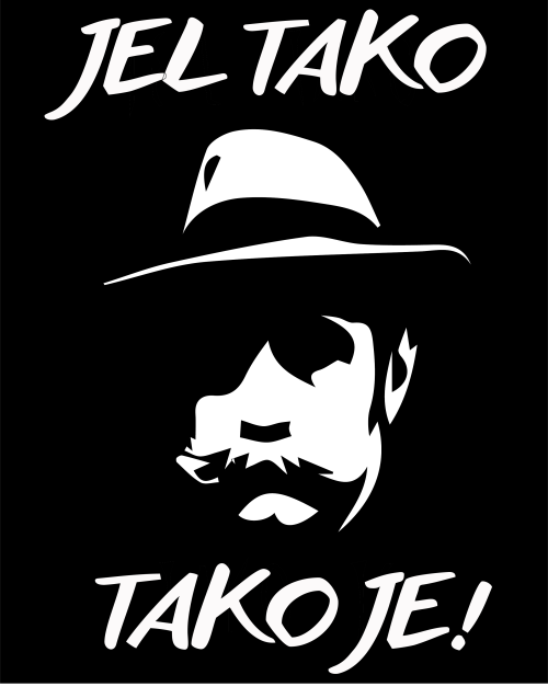 Muška crna majica - Jel Tako Tako je!