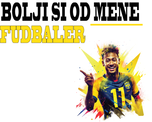 Muška bela majica - Fudbaler
