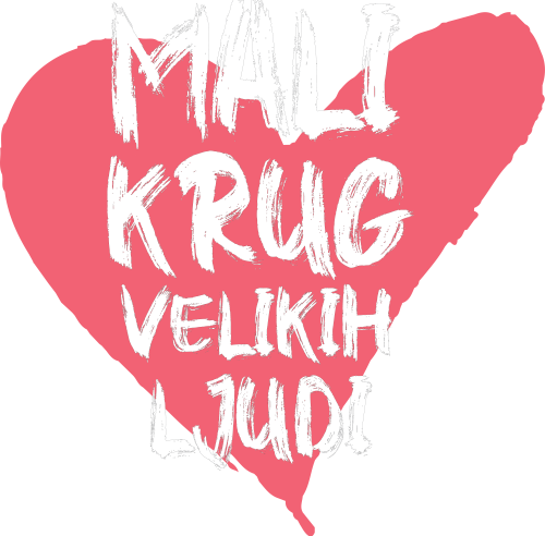 Crna muška majica - Mali krug velikih ljudi