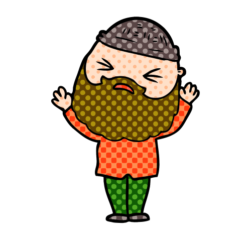 Bela muška majica - Bradonja  2