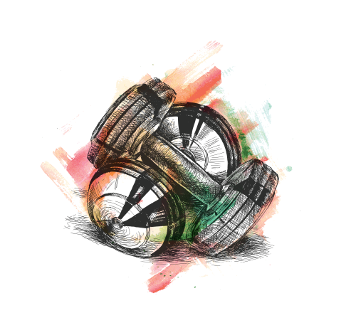 Bela muška majica -  Gym 4