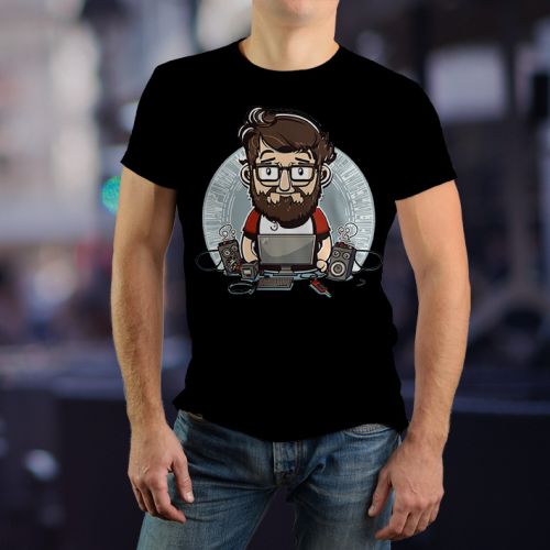 Crna muška majica - Programer