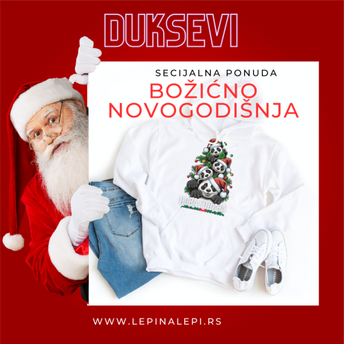 Beli duks - Božićni motiv 4 