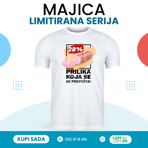 Muške ili Ženske - Bele ili Crne majice (pišite u napomenu) dok traju zalihe 