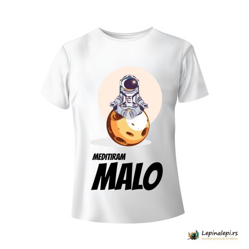 Muška bela majica - Meditiram malo 