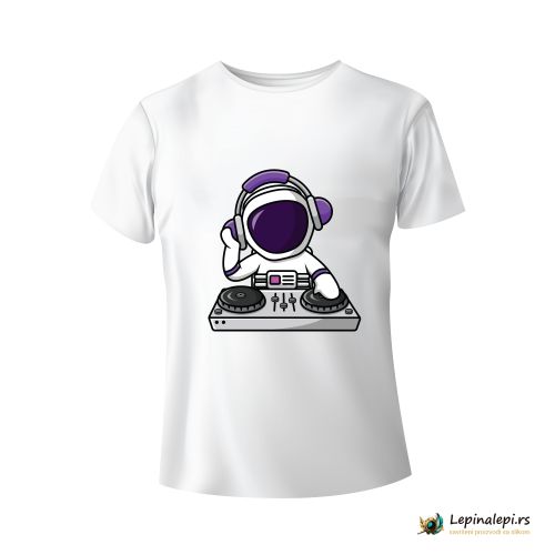 Muška bela majica - Astronaut 5 