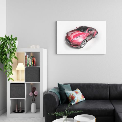 Crveni automobil r1 