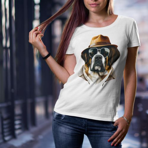 Bela ženska majica - Bernardinac 