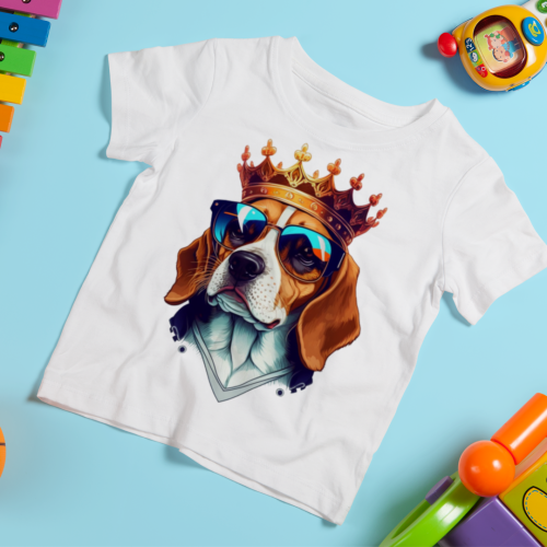 Bela dečija majica - Bigl 